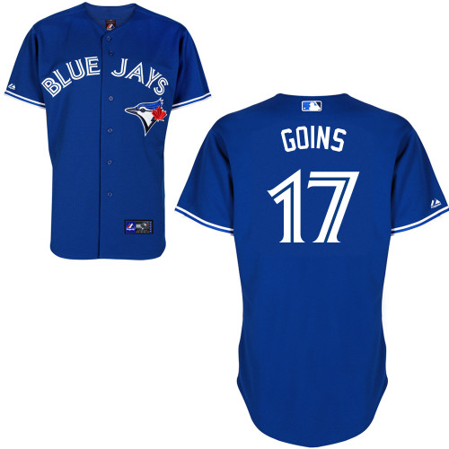 Ryan Goins #17 mlb Jersey-Toronto Blue Jays Women's Authentic Alternate Blue Baseball Jersey